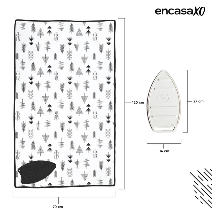 Cotton Black Arrow Ironing Mat (Pack of 1)