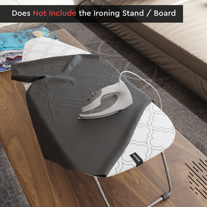 Cotton White Tiles Ironing Board Cover (Pack of 1)
