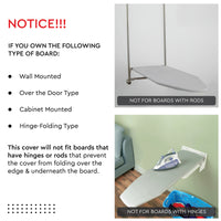 20s Cotton Twill Triangles Aqua Ironing Board Cover (Pack of 1)