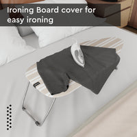 Cotton Franca Beige Stripes Ironing Board Cover (Pack of 1)