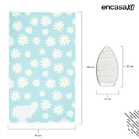 Cotton Daisy Blue Ironing Mat (Pack of 1)