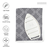 Cotton Grey Tiles Ironing Mat (Pack of 1)