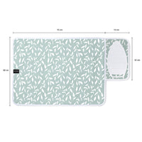 Cotton Green Leaflet Ironing Mat (Pack of 1)