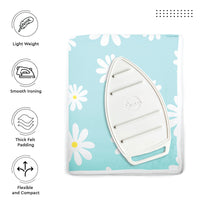 Cotton Daisy Blue Ironing Mat (Pack of 1)