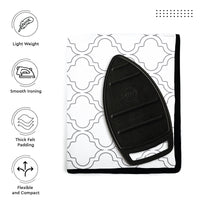 Cotton White Tiles Ironing Mat (Pack of 1)