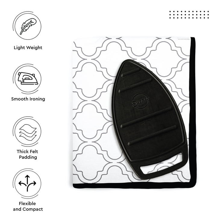 Cotton White Tiles Ironing Mat (Pack of 1)