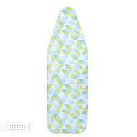 20s Cotton Twill Triangles Aqua Ironing Board Cover (Pack of 1)