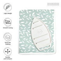 Cotton Green Leaflet Ironing Mat (Pack of 1)