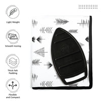 Cotton Black Arrow Ironing Mat (Pack of 1)