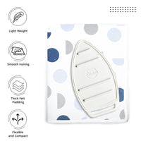 Cotton Blue Moon Ironing Mat (Pack of 1)