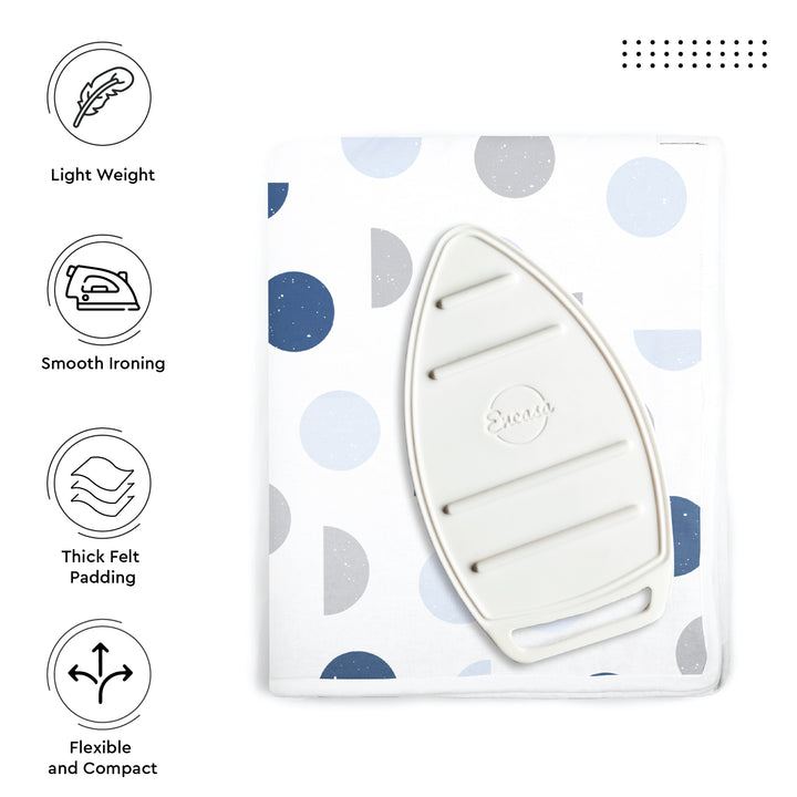 Cotton Blue Moon Ironing Mat (Pack of 1)