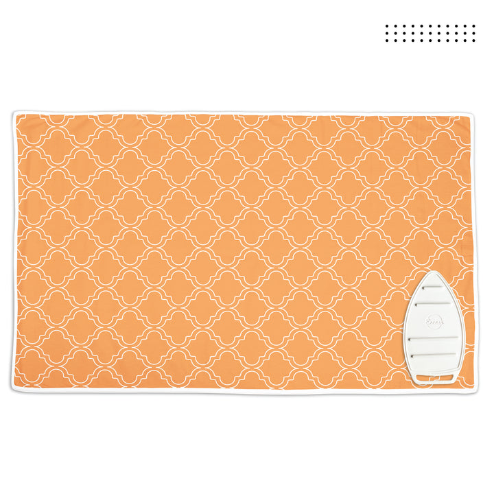 Cotton Peach Tiles Ironing Mat (Pack of 1)