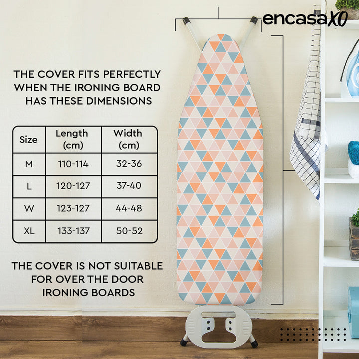 20s Cotton Twill Blocks Ironing Board Cover (Pack of 1)