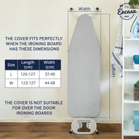 20s Sheeting - Silver Silver Jetstream Ironing Board Cover (Pack of 1)