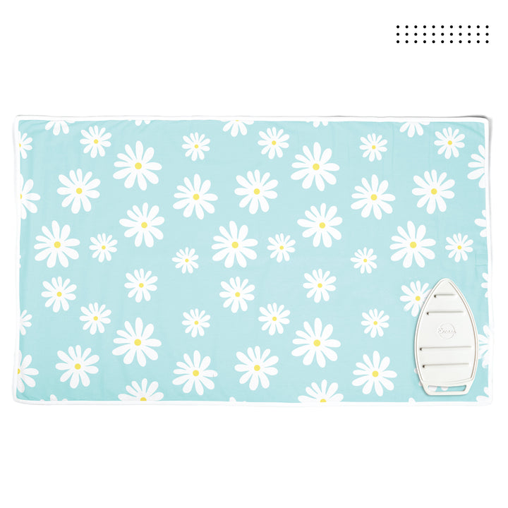 Cotton Daisy Blue Ironing Mat (Pack of 1)