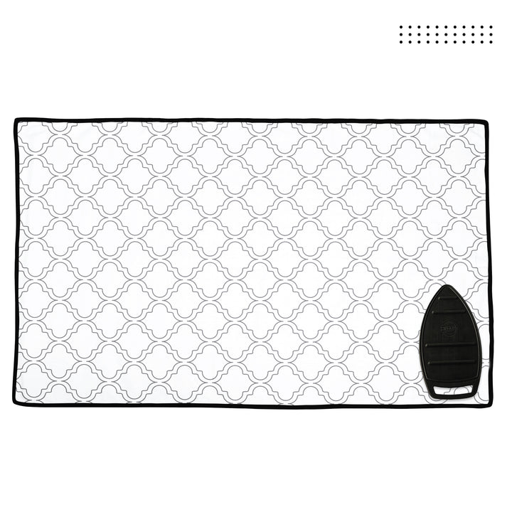 Cotton White Tiles Ironing Mat (Pack of 1)