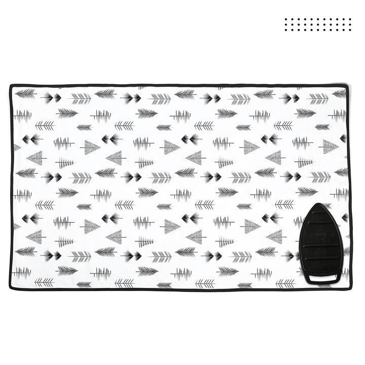 Cotton Black Arrow Ironing Mat (Pack of 1)