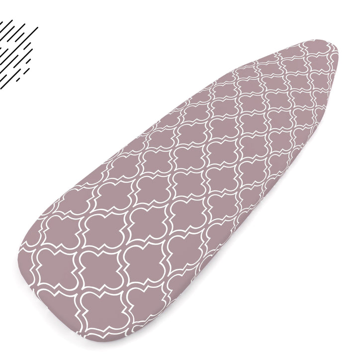 Cotton Mauve Tiles Ironing Board Cover (Pack of 1)