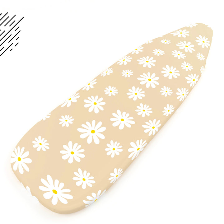 Cotton Daisy Beige Ironing Board Cover (Pack of 1)