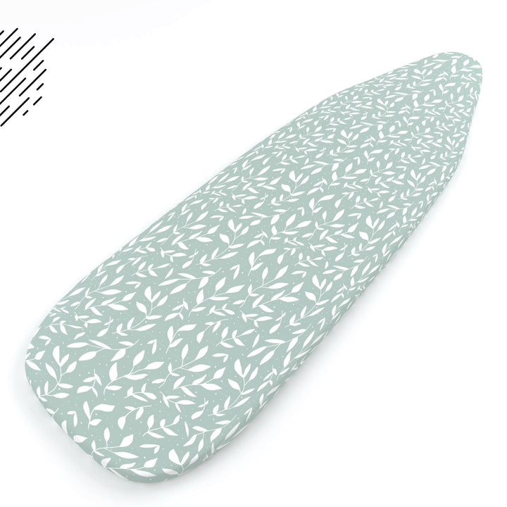 Cotton Green Leaflet Ironing Board Cover (Pack of 1)