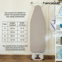 Canvas Grey Ironing Board Cover (Pack of 1)