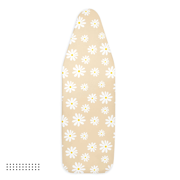 Cotton Daisy Beige Ironing Board Cover (Pack of 1)