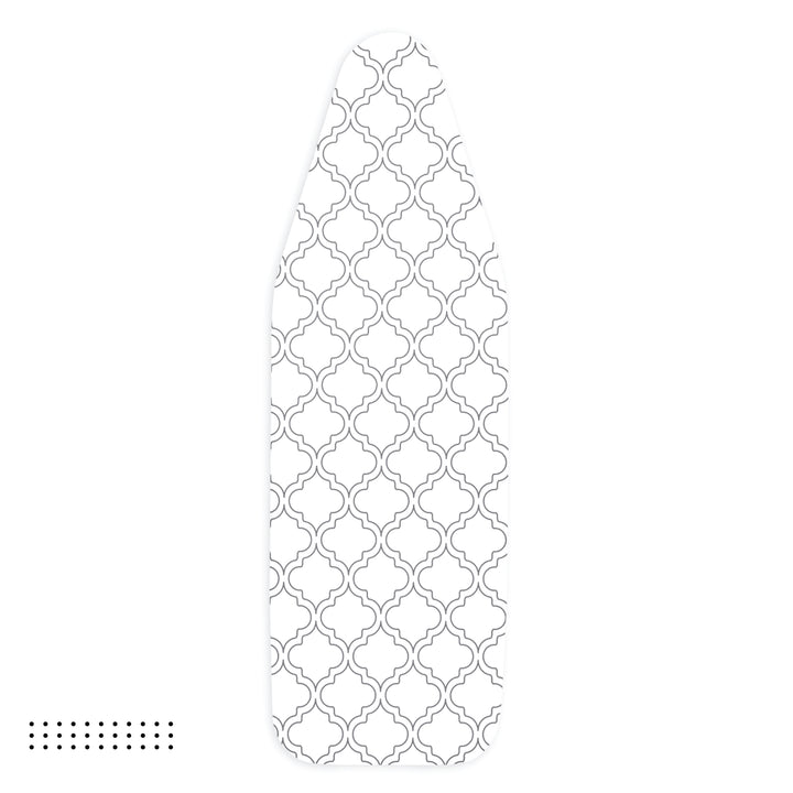 Cotton White Tiles Ironing Board Cover (Pack of 1)