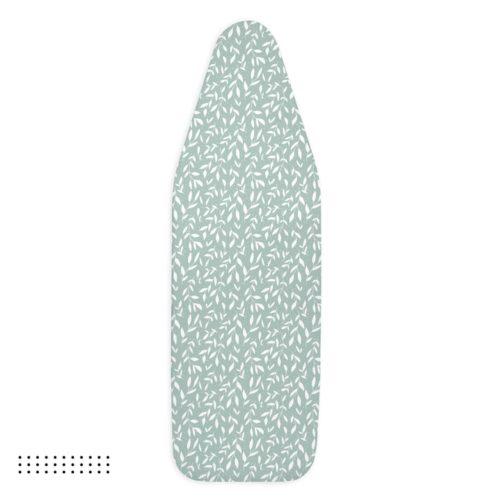 Cotton Green Leaflet Ironing Board Cover (Pack of 1)