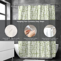 polyester shower curtain