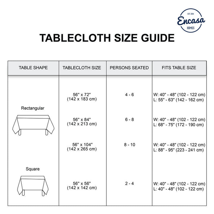 cotton 6 to 8 seater rectangular table cloth