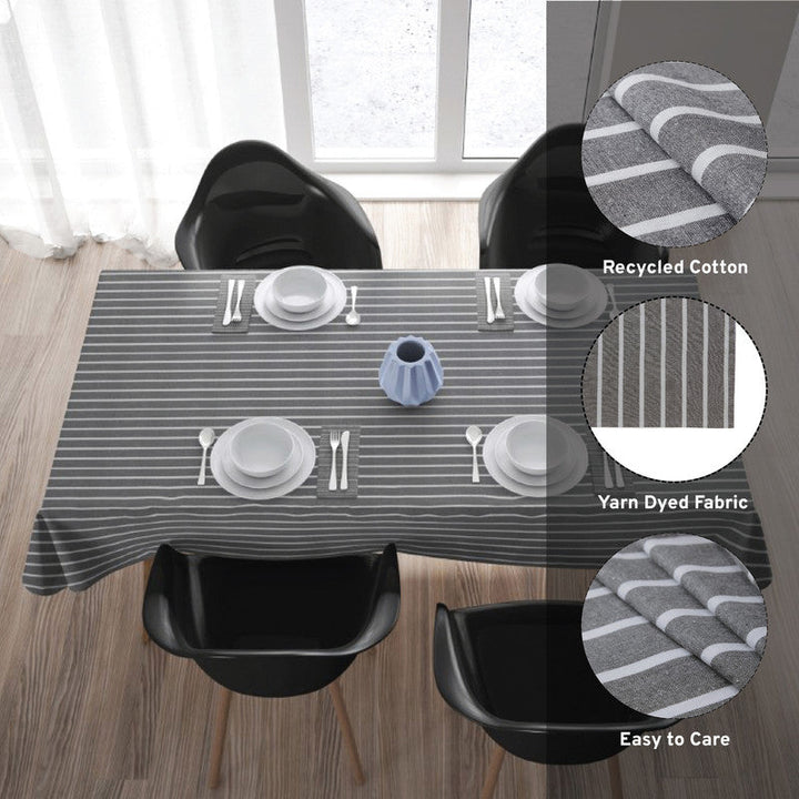 cotton 6 to 8 seater rectangular table cloth