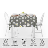 cotton 4 seater square table cloth
