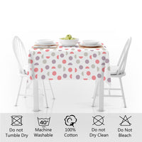 cotton 4 seater square table cloth
