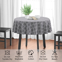 cotton 4 seater round table cloth
