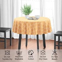 cotton 4 seater round table cloth