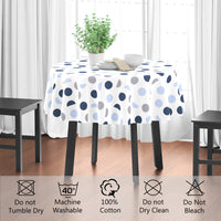 cotton 4 seater round table cloth
