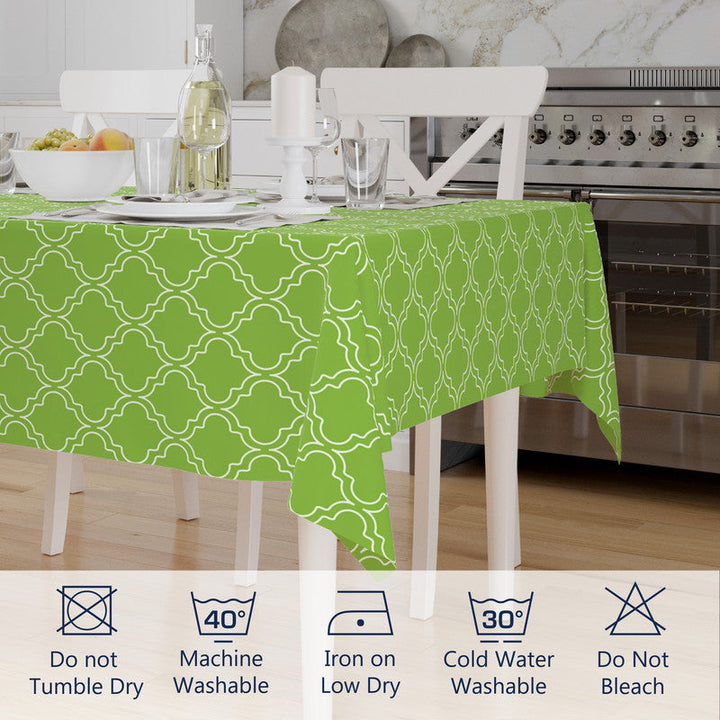 polyester 6 to 8 seater rectangular table cloth