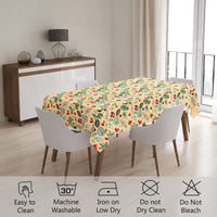 polyester 6 to 8 seater rectangular table cloth