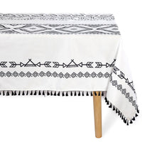 polyester 6 to 8 seater rectangular table cloth