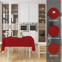 cotton 4 seater square table cloth