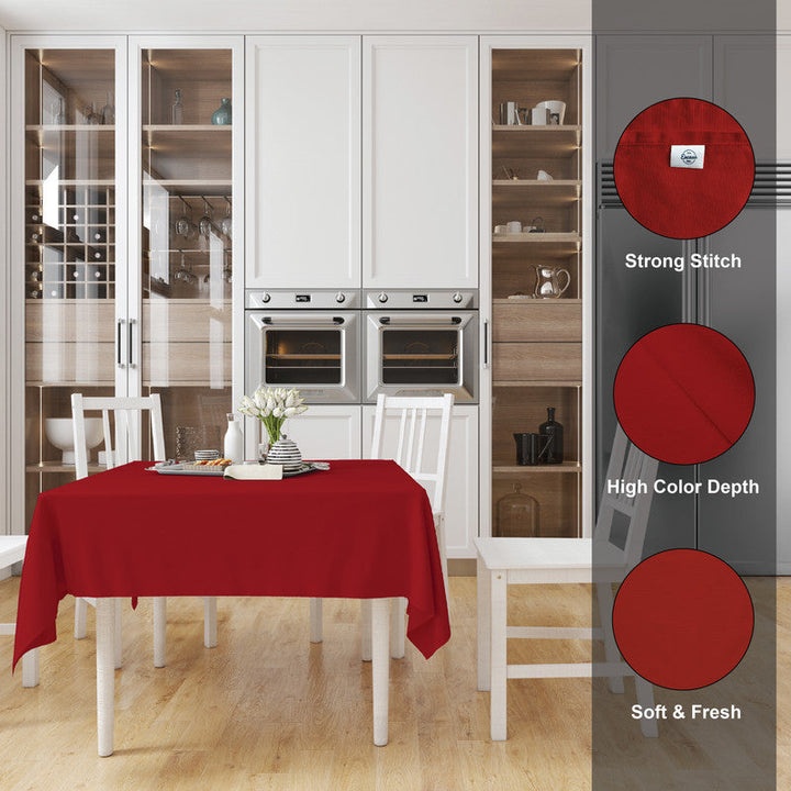 cotton 4 seater square table cloth