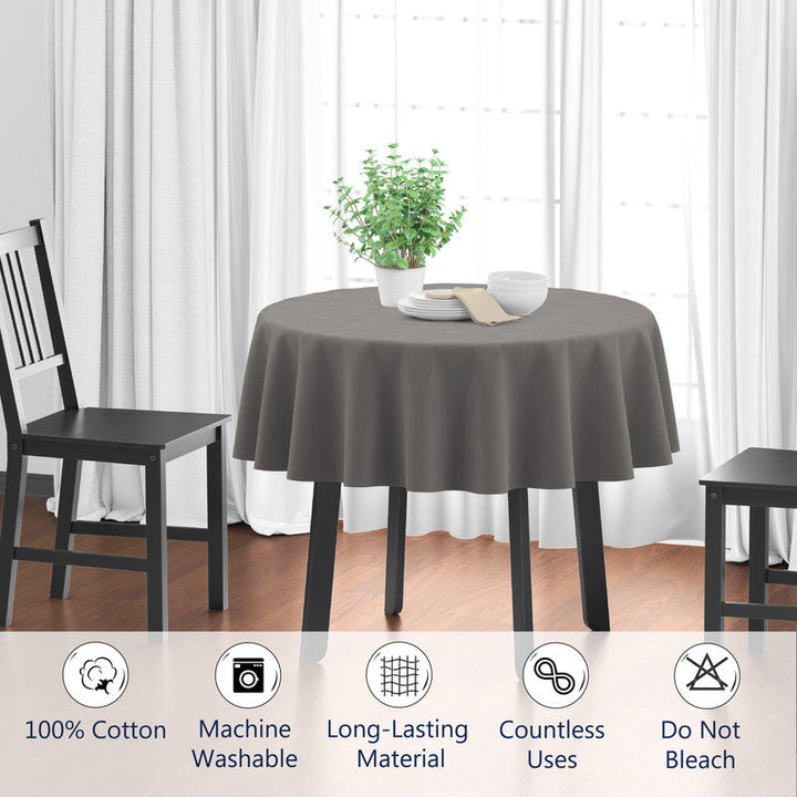 cotton 4 seater round table cloth