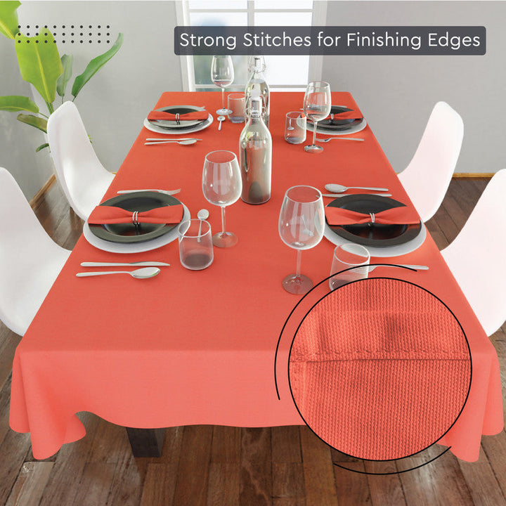 cotton 6 to 8 seater rectangular table cloth